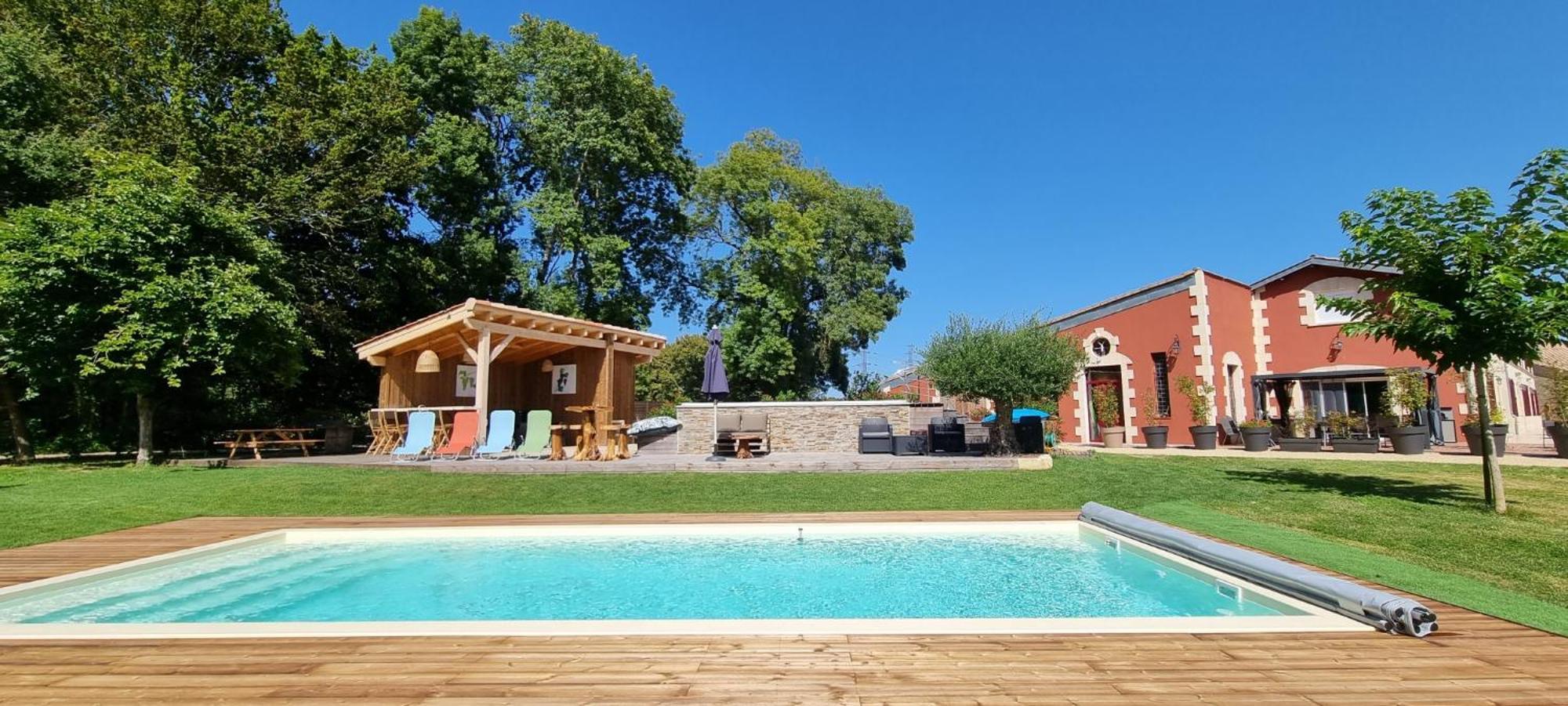 Domaine Des Pierres Precieuses - Demeure De Charme - Grand Standing - 15 Pers - Spa - Massages - Detente Et Bien-Etre - 30' Bordeaux Gauriaguet Exteriér fotografie